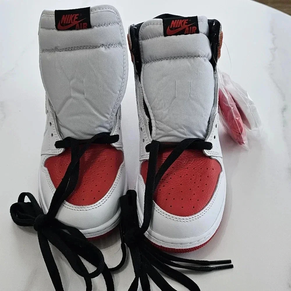 White University Red & Black Jordan 3s